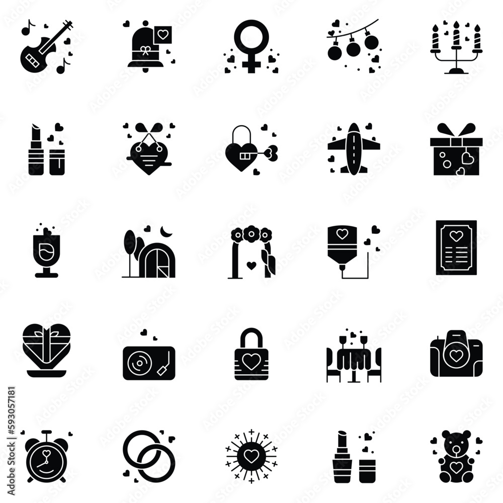 Set of friendship icons. Vector Illustration Set of friendship icons. Vector Illustration