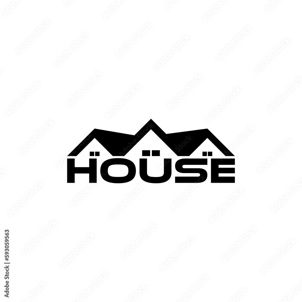 House and a roof icon isolated on transparent background