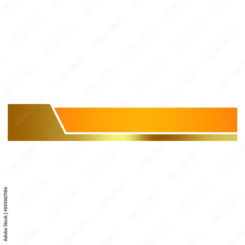 gold orange banner and bottom bar gold orange banner and bottom bar