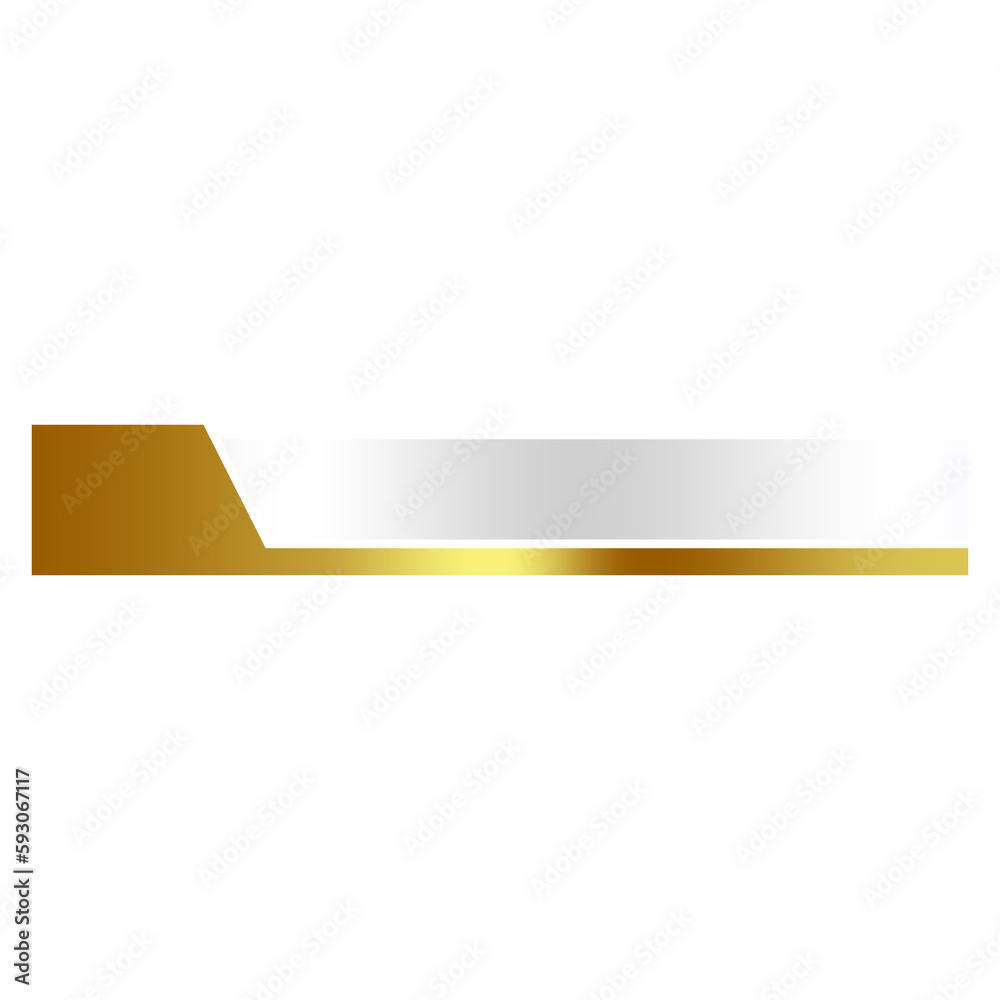 gold silver banner and bottom bar gold silver banner and bottom bar