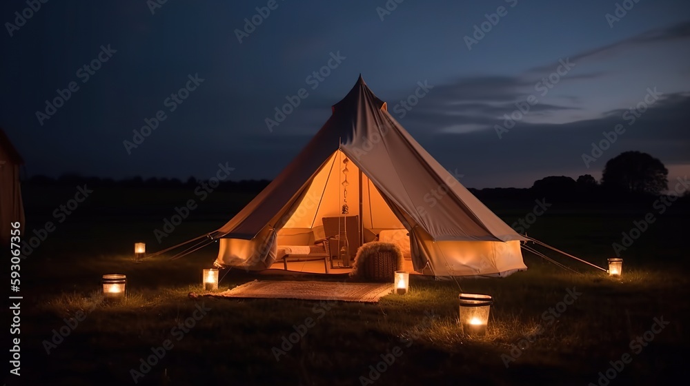 Glamping Luxury - Generative Ai