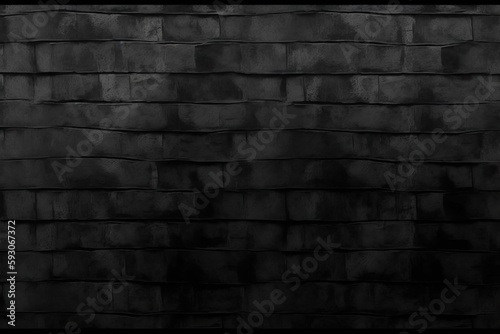 old black wall background texture. Generative AI