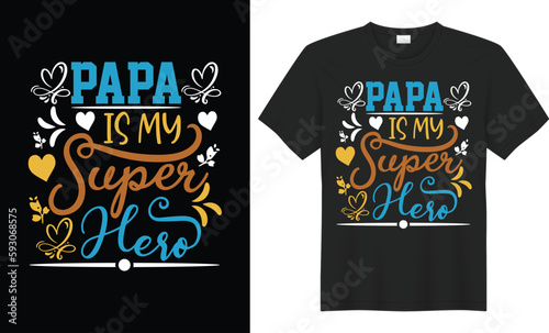 father's day t shirt design. Free Vector vintage typography illustration. with graphic vector design. Dad typography t shirt design template. Dad t shirt design with words Dad t-shirt design, 