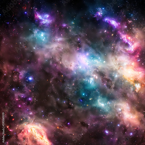 Abstract galaxy space star nebula cloud background © LolkaPolka