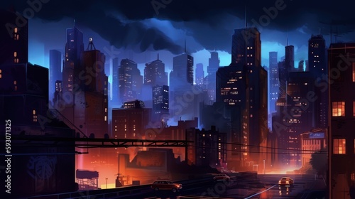 New York Gaming Art Environments Background