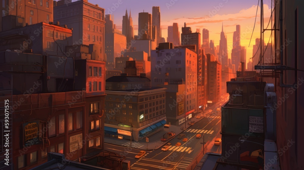 New York Gaming Art Environments Background New York Gaming Art Environments Background