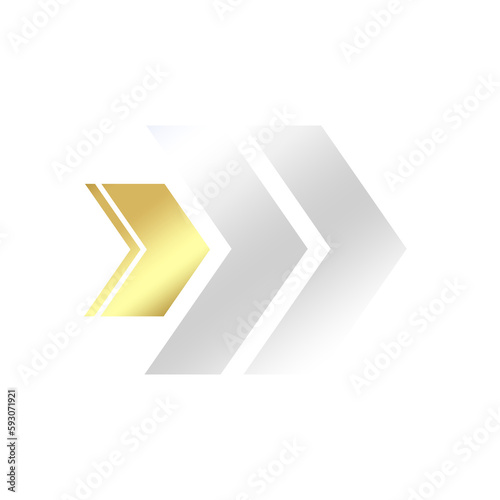 silver arrow and gold
