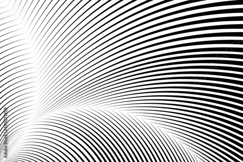 abstract halftone lines background  geometric dynamic pattern  vector modern design black and white texture