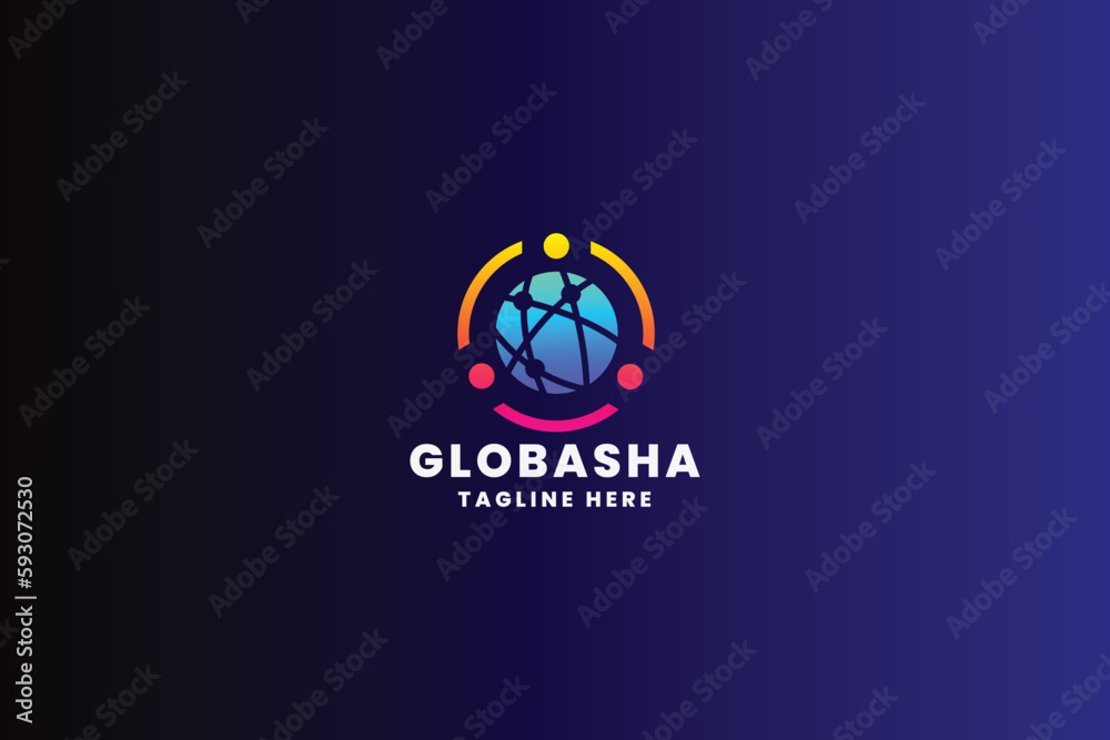 Fototapeta premium Global Share Pro Logo Template 