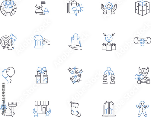 Craft business outline icons collection. Craft, Business, Crafting, Handmade, Create, Artisan, Sell vector and illustration concept set. Shop, Goods, Design linear signs