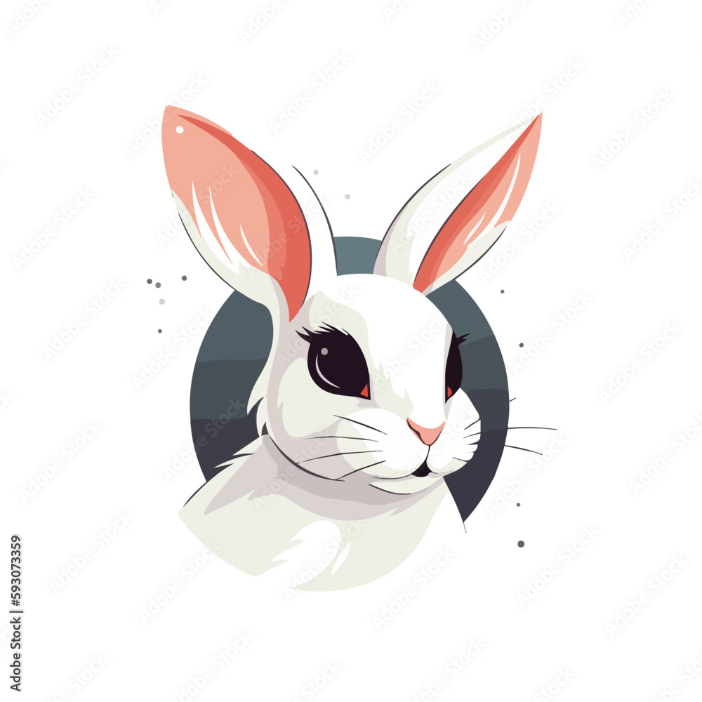Fototapeta premium Beautiful White Rabbit