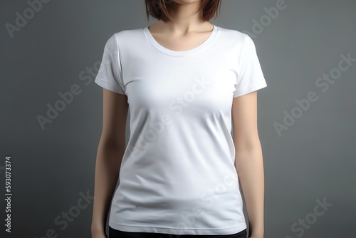 white women t shirt mockup