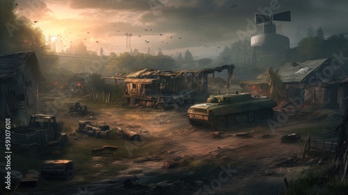 Military Game Art Environments Background