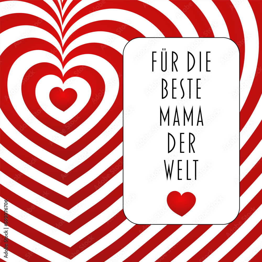 Für die beste Mama der Welt Text in deutscher Sprache. Grüße zum