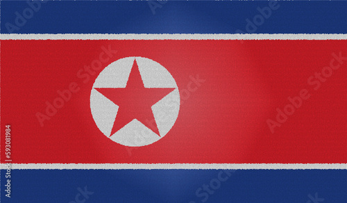 North Korea Textured country flag