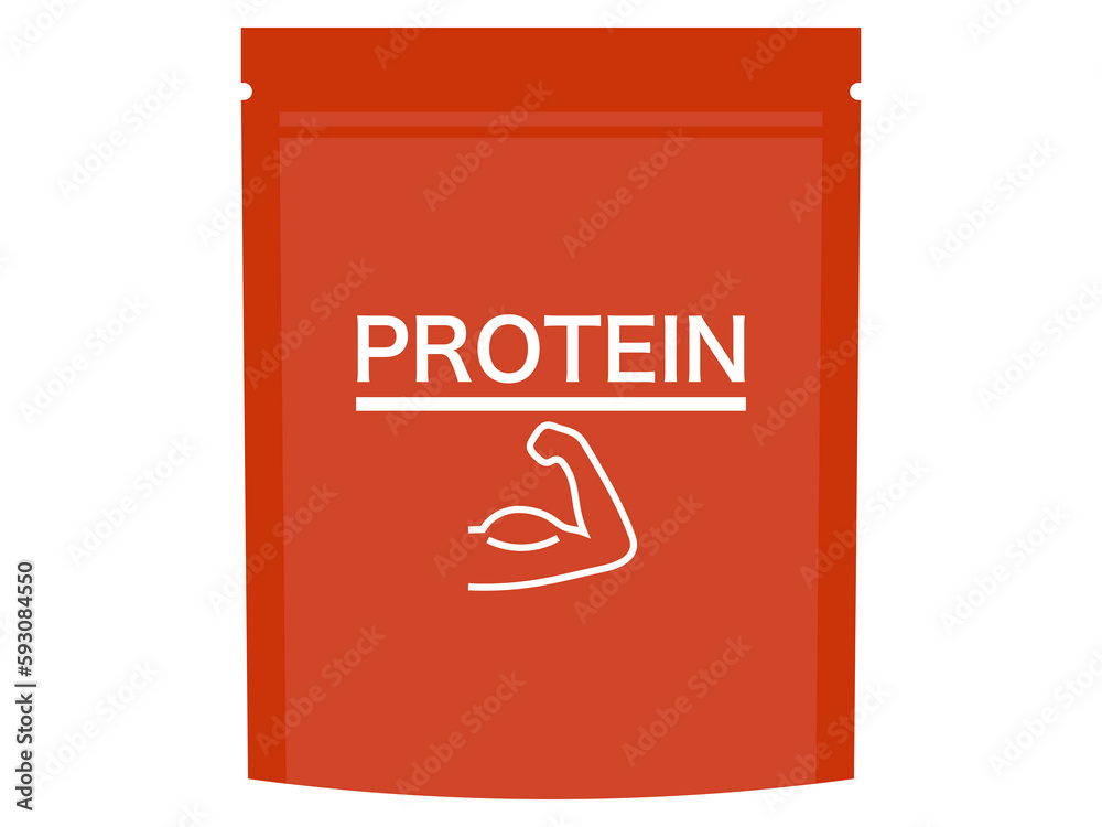 フラットPROTEINアイコンB:赤 フラットPROTEINアイコンB:赤
