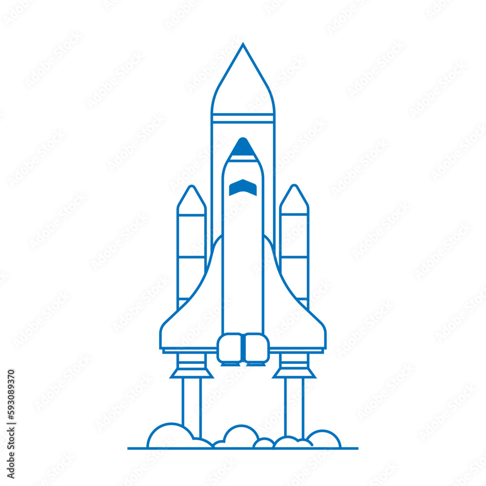 Space Ship Illustration