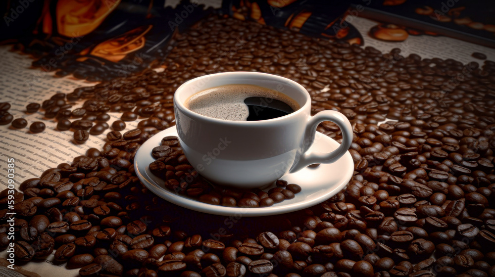 Coffee in different cup presentation before serving