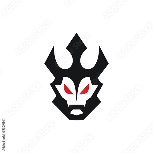 stoic royal king face logo