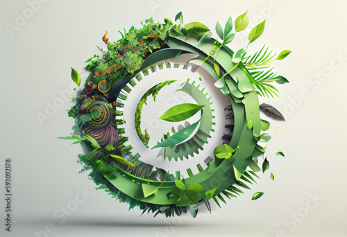 green eco symbol