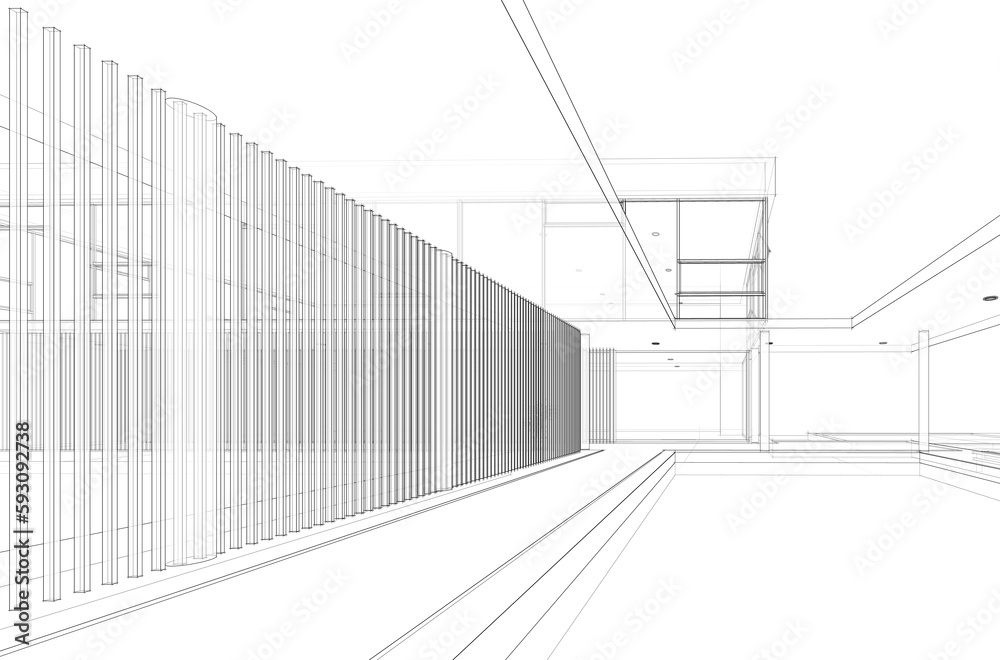 sketch of a building sketch of a building