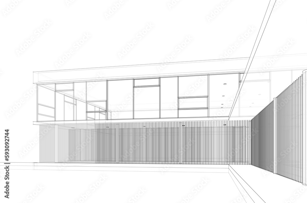 sketch of a building sketch of a building