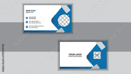 Modern and minimalist Business card design template, Clean professional business card Design, 