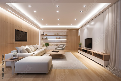Modern living room © Nate