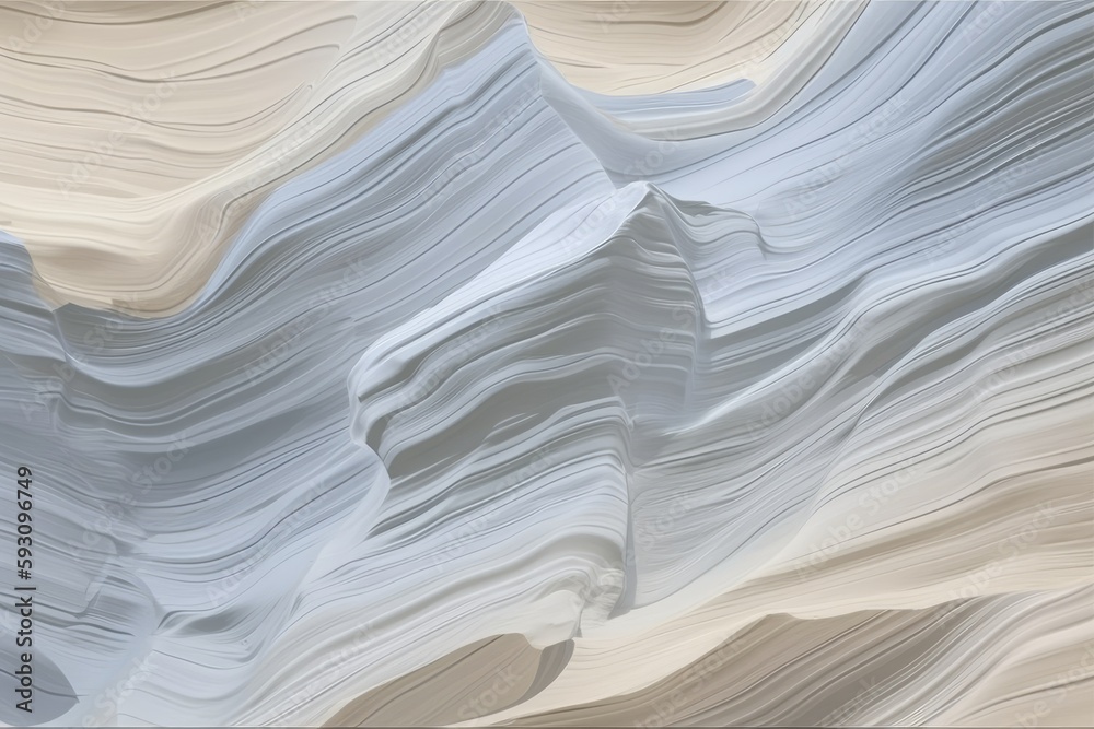 Obraz premium abstract white and beige waves. Generative AI