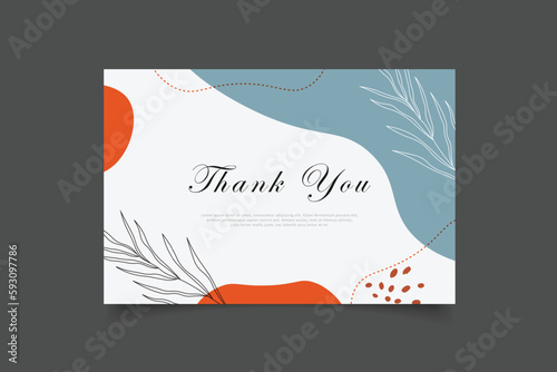 thank you card template design