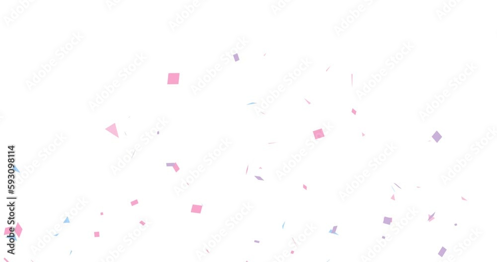 Confetti animation isolated on white background. Festive holiday colorful animation with confetti. Transition for background. Confetti animation isolated on white background. Festive holiday colorful animation with confetti. Transition for background.
