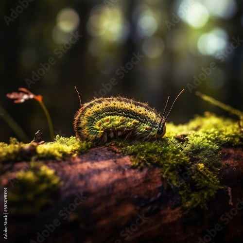Caterpillar in the forest © Newen