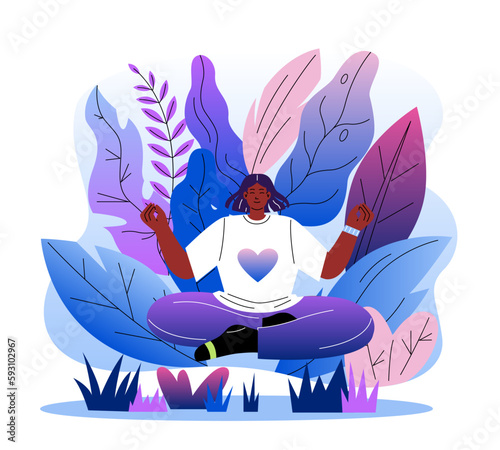 Selfcare and acceptance concept