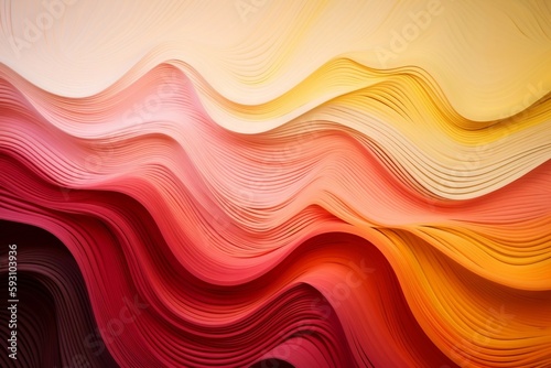 paper cut layers of beautiful colors  design for background. generative AI