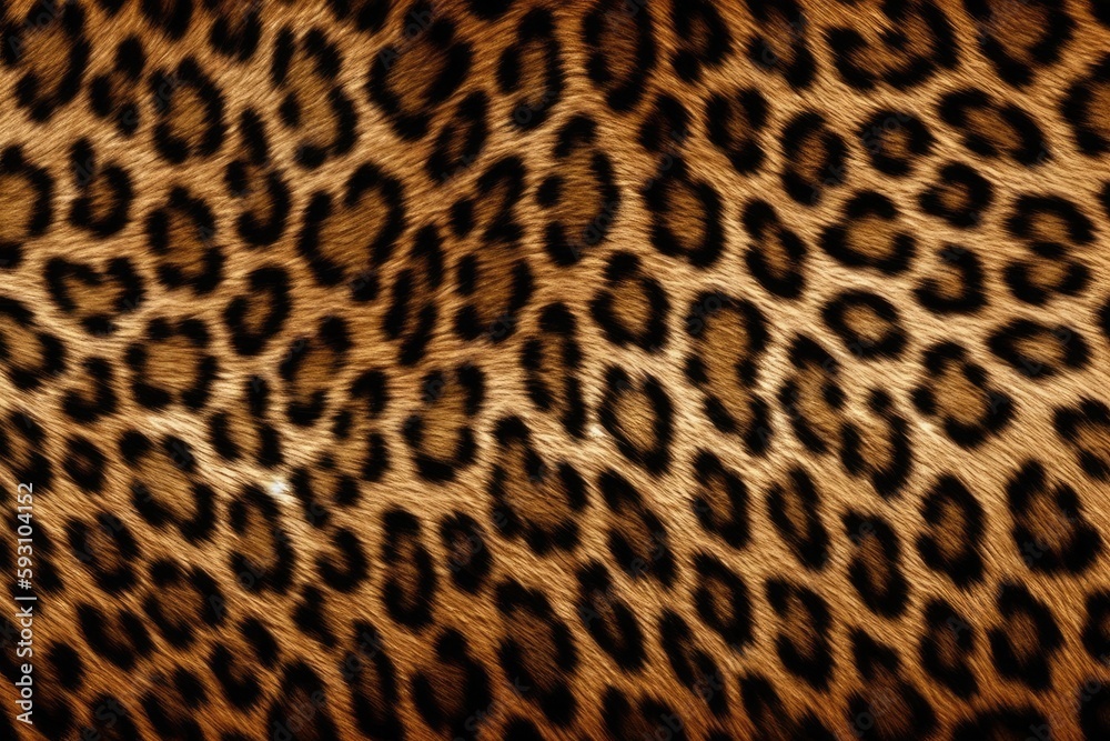 close up of a leopard print pattern. Generative AI close up of a leopard print pattern. Generative AI