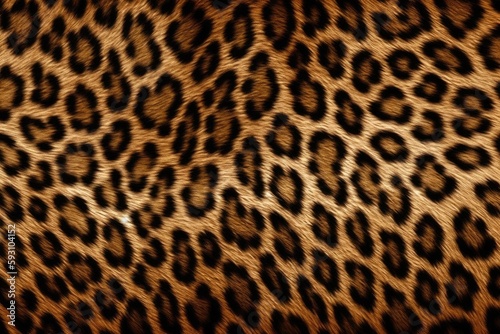 close up of a leopard print pattern. Generative AI
