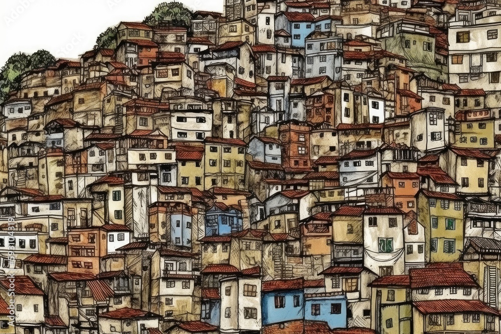 bustling cityscape filled with skyscrapers and busy streets. Generative AI bustling cityscape filled with skyscrapers and busy streets. Generative AI
