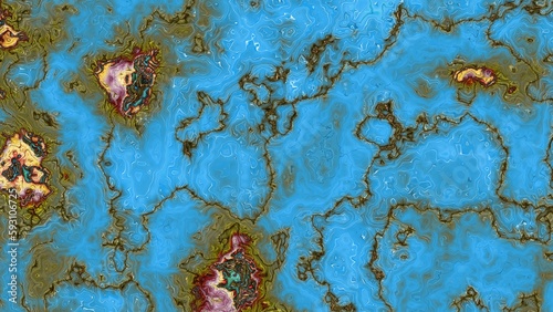 Multicolored grunge texture. Background Blue. Composition of different color patterns