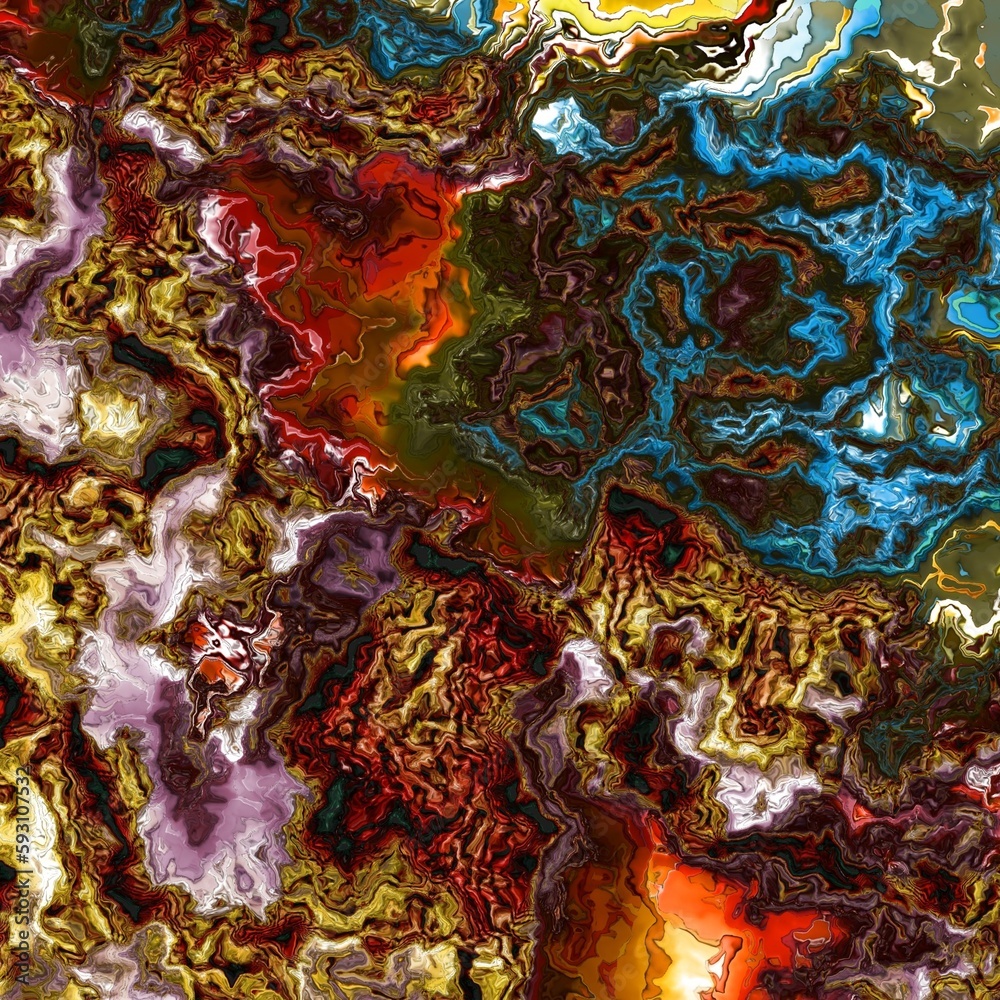 Naklejka premium Multicolored grunge texture. Background color. Composition of different color patterns