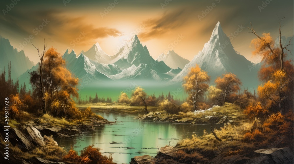  Incredible Landscape in Airbrush Style Art