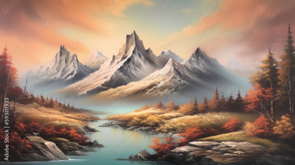  Incredible Landscape in Airbrush Style Art