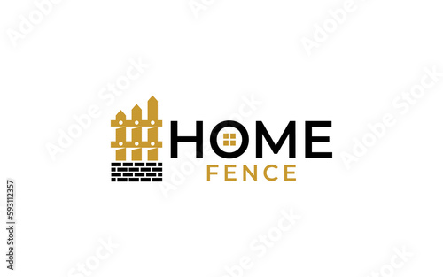 Illustration graphic vector of home fence solutions logo design template