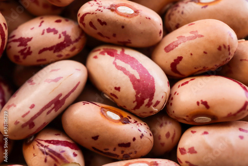 Red speckled beans background photo