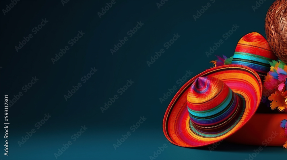 Cinco de mayo concept with copy space generative ai Cinco de mayo concept with copy space generative ai