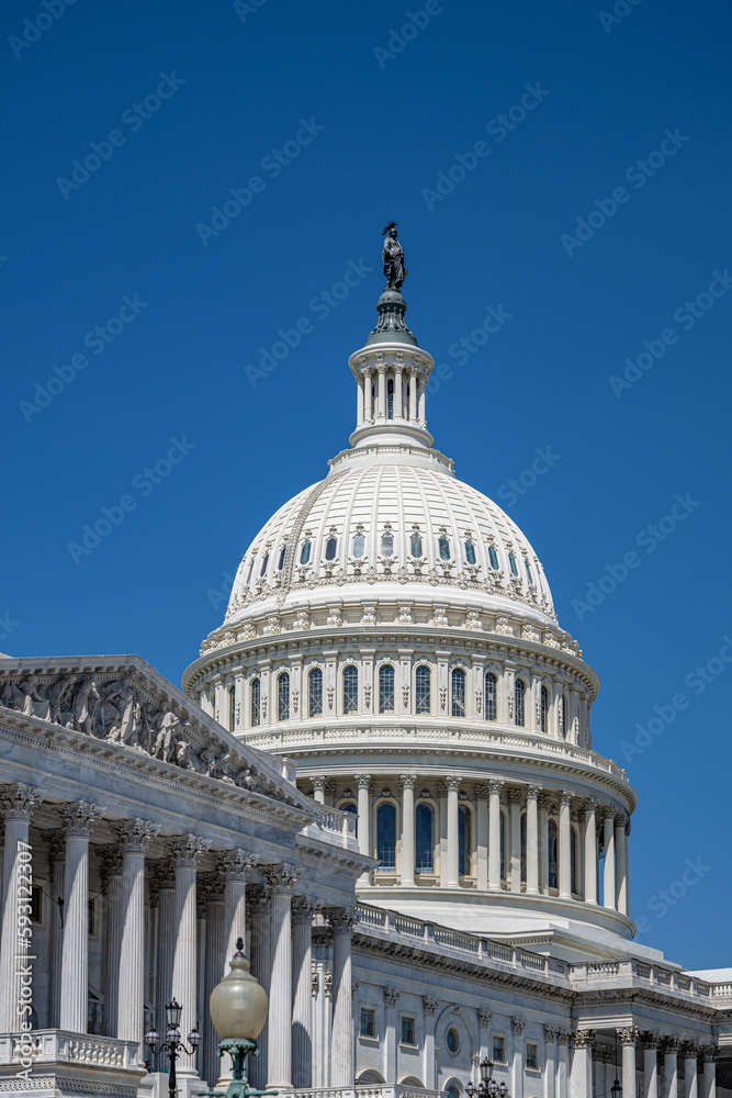 capitol building in spring, washington dc