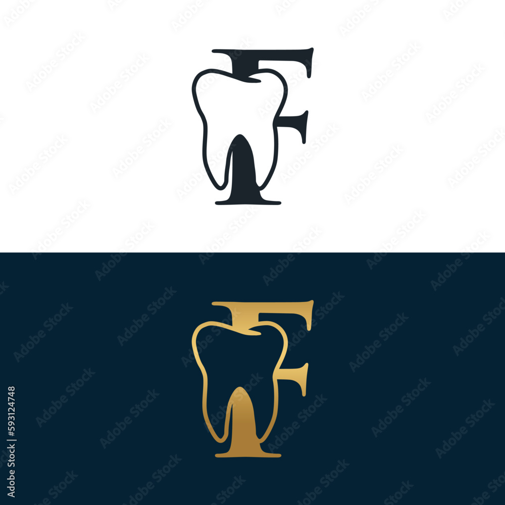 Initial Logo Dental Initial Logo Dental