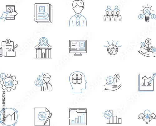 mutual funds outline icons collection. mutual, funds, investing, asset, classes, stock, bonds vector and illustration concept set. ETF, finance, bonds linear signs