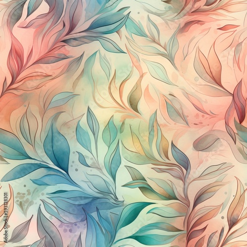 Beautiful Watercolor Blend in a Seamless Pattern