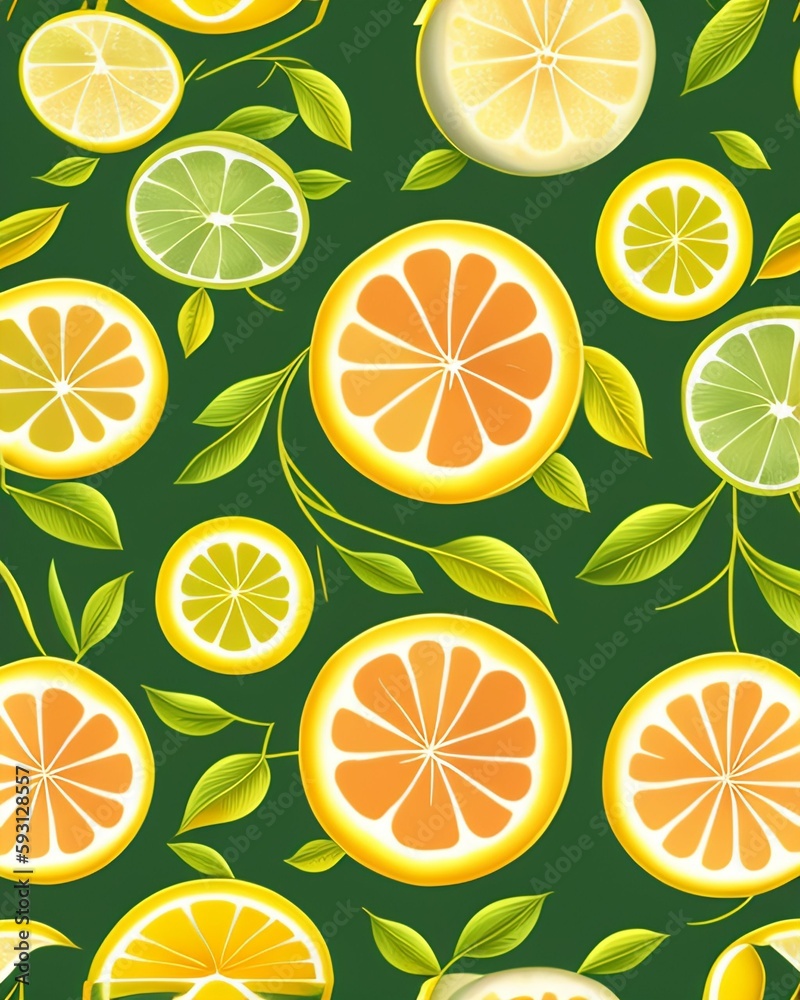 seamless lemon pattern 