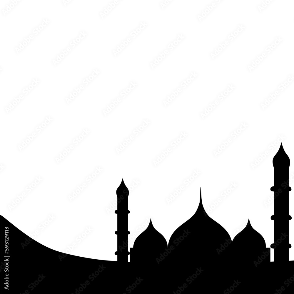 Mosque Silhouette Islamic Ornament